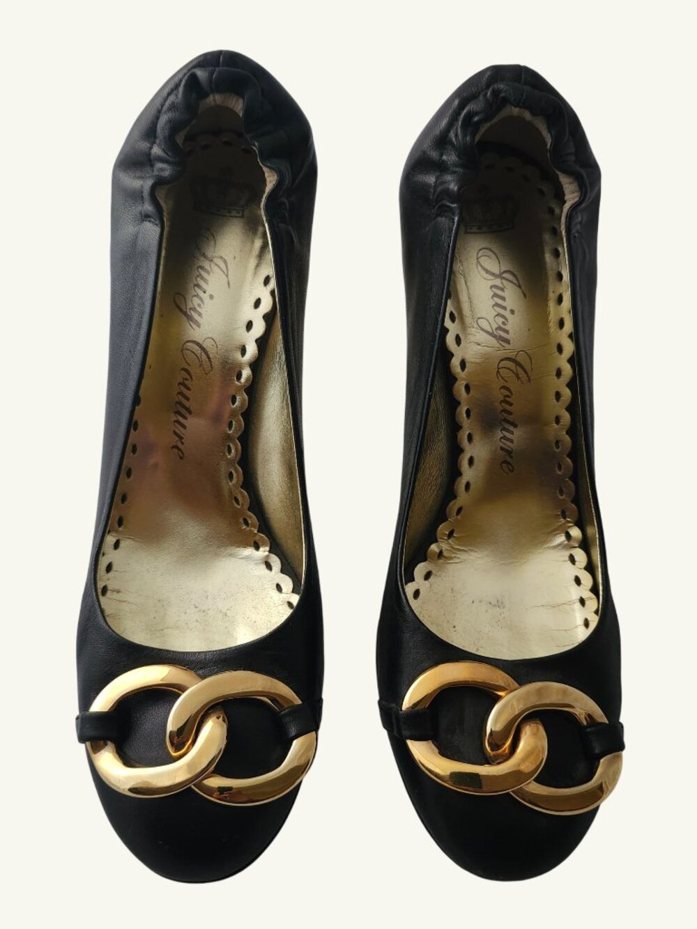 Juicy Couture Black Leather Pumps